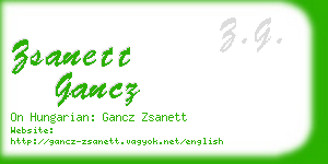 zsanett gancz business card